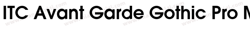 ITC Avant Garde Gothic Pro Medium字体转换